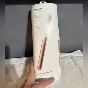NIB quip electric toothbrush white rose gold pink